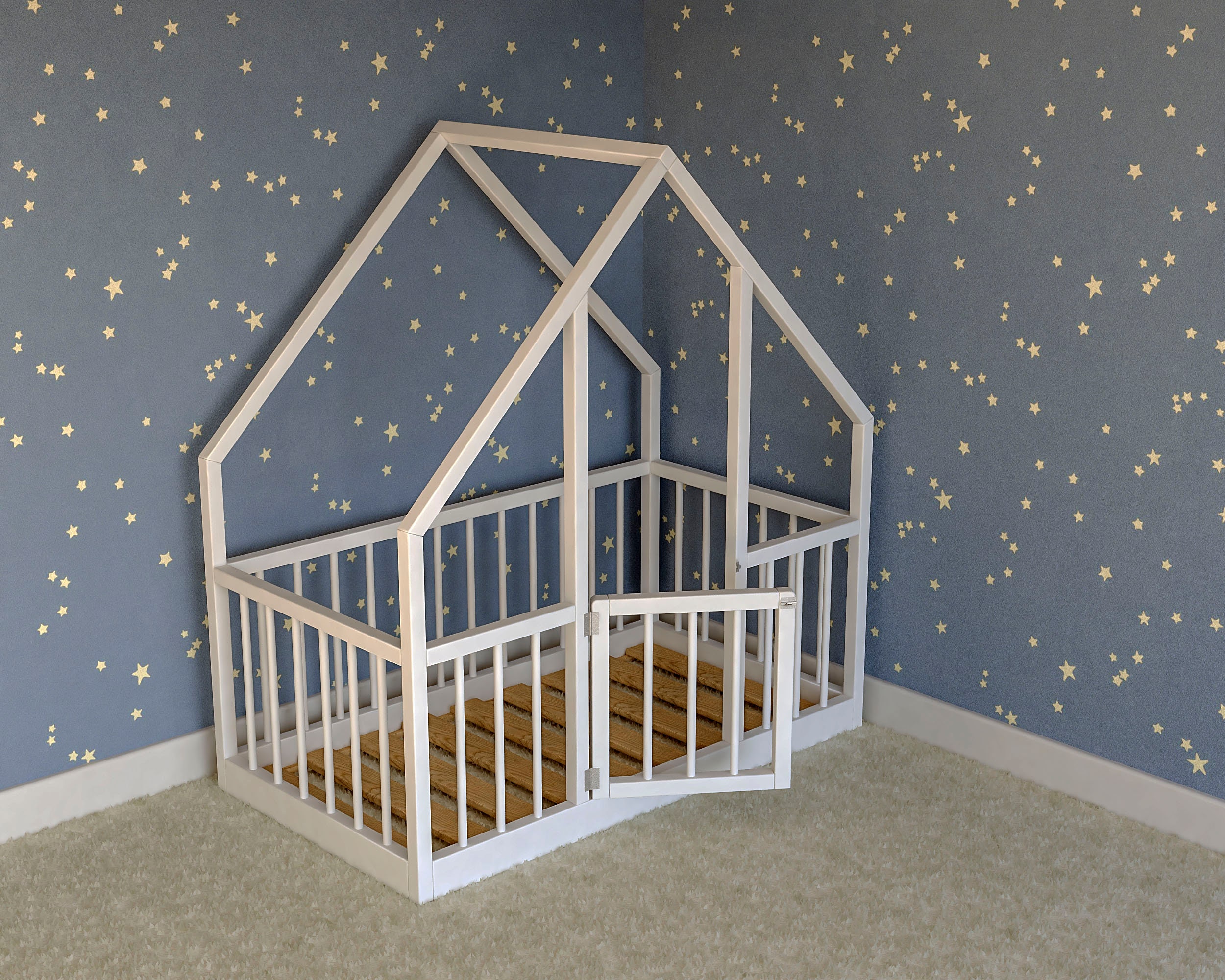 Montessori Floor Bed Plan Crib Size PDF DIY Etsy Hong Kong