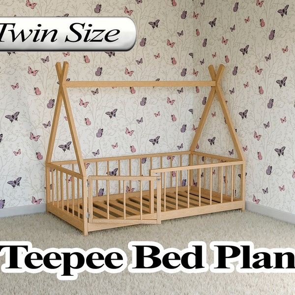 Montessori Floor Bed Plan, Twin Size, PDF, DIY