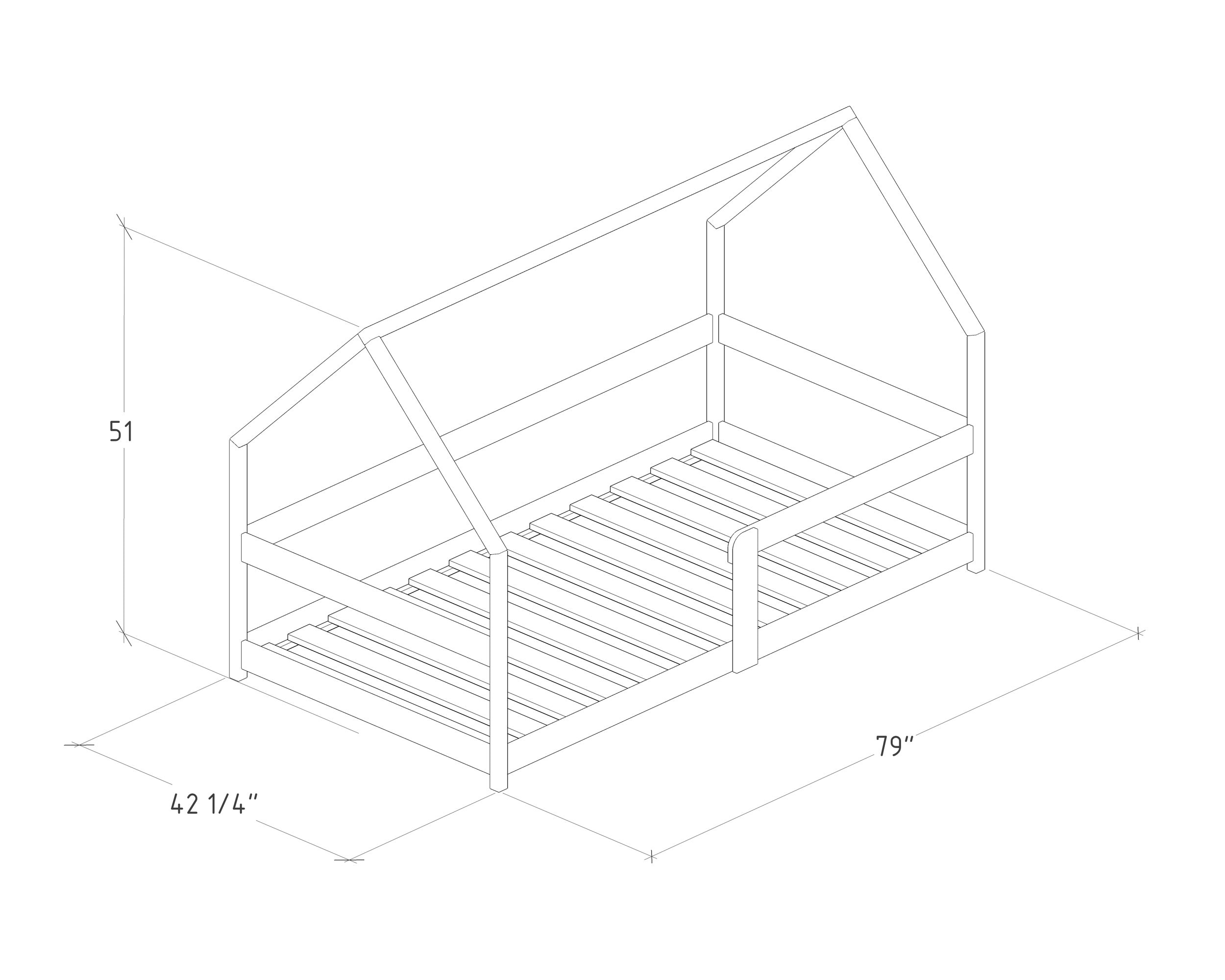 house-bed-plan-twin-size-pdf-diy-etsy-espa-a