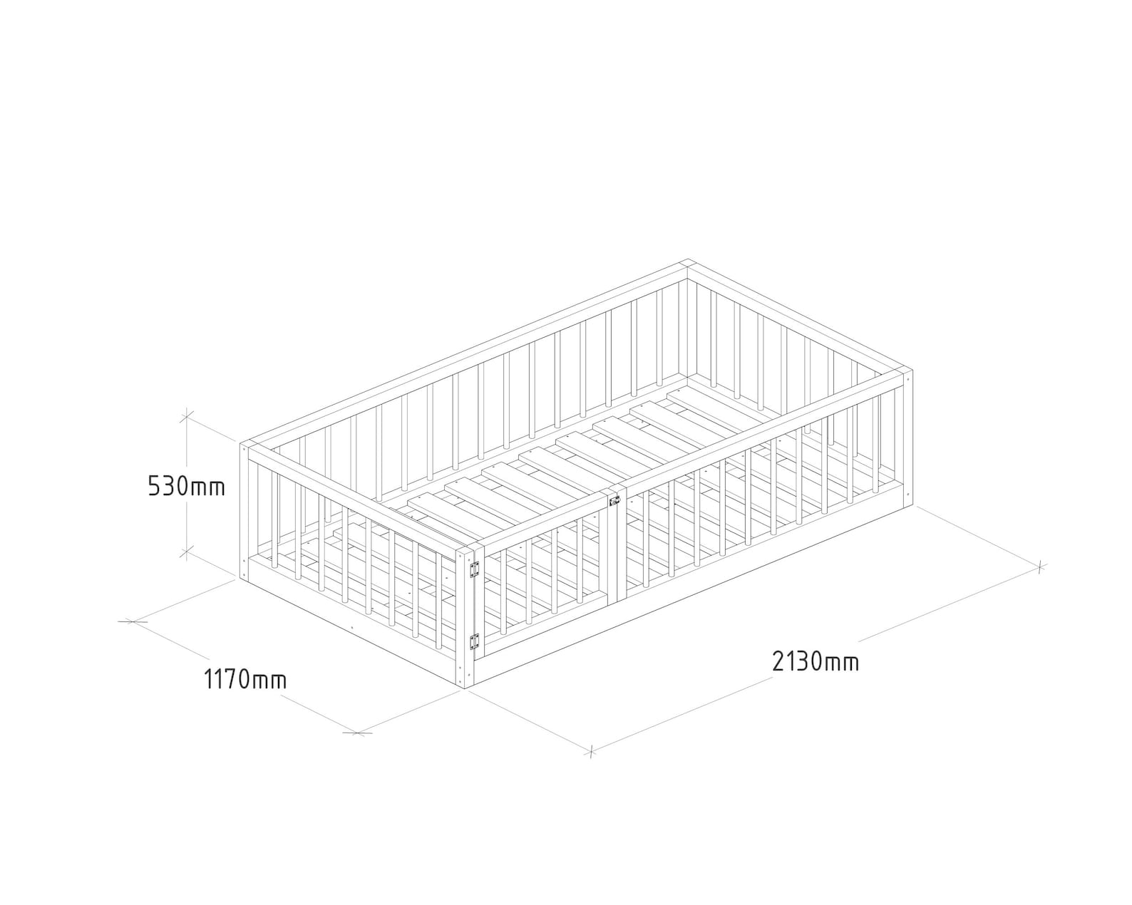 Montessori Floor Bed Plan Australian King Single Size PDF Etsy