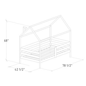 House Bed Plan, Twin Size, PDF, DIY image 5