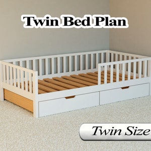 Twin Bed Plan, PDF, DIY