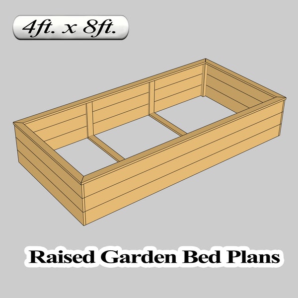 Raised Garden Bed Plans - Etsy