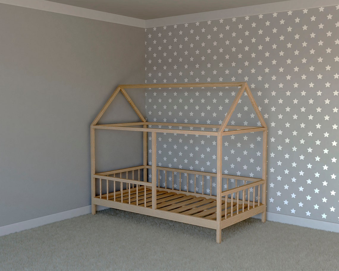Toddler House Bed Plans Twin Size DIY PDF Etsy