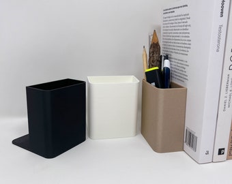 Portapenne fermalibri, supporto unico e moderno per librerie minimaliste - Organizer angolare e portapenne Porta fermalibri antico