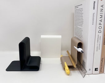 Bookend, minimalist book end, book holder, ideal for home, office, students gadget