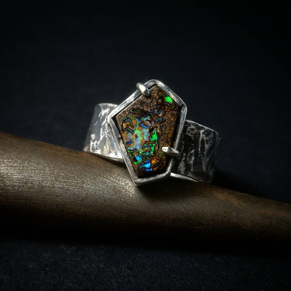 Boulderopal Silberring