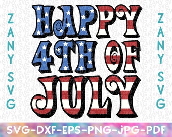 Happy 4th of July Svg Files for Cricut Svg USA Flag Svg Porch Sign Svg Fourth of July Shirt Svg Cut File Fireworks Svg American Flag Svg Png
