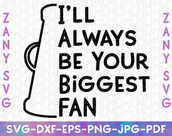 Biggest Cheerleading Fan Biggest Fan Svg File For Cricut Cheer Mom Svg Cheerleader Svg Cheer Svg Cheer Shirt Svg Megaphone Svg Pom Pom Svg