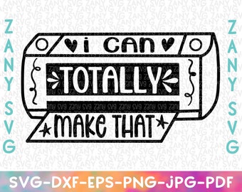Mogę całkowicie zrobić to Svg Crafting Pliki Svg dla Cricut Sylwetka Crafting Cytat Crafter Mówiący Crafty Svg Crafter Cytat Craft Room Svg