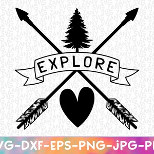 Explore Svg Nature Svg Camping Svg Explore More Cut Files for Cricut Dxf Png Printable Silhouette Hiking Camping Svg Adventure Svg Vacation