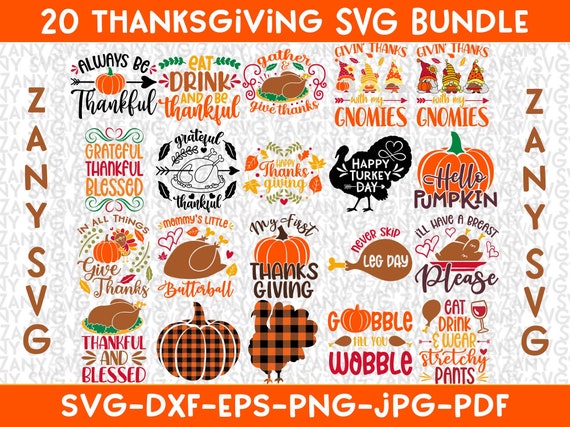 Thanksgiving Date SVG Bundle