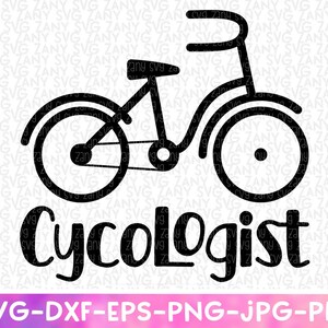 Cykologist Bike Svg Dateien für Cricut Funny Cycling Svg Mountain Bike Svg Lustige Radfahrer Silhouette Svg FahrradKunst Fahrrad Svg Biker Svg Png
