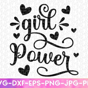 Girl Power Svg Strong Woman Empowerment Svg Cut Files for Cricut Svg Silhouette She Is Fierce Svg Strong Mom Dxf Png Printable Girl Boss Svg