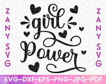 Girl Power Svg Strong Woman Empowerment Svg Cut Files for Cricut Svg Silhouette She Is Fierce Svg Strong Mom Dxf Png Printable Girl Boss Svg