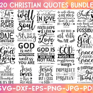 Christian Svg Bundle Christian Quotes Svg Christian Svg Files for Cricut Scripture Svg Bible Verse Svg Religious Svg Jesus Svg Bible Svg