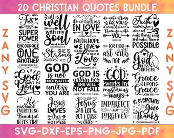 Christian Svg Bundle Christian Quotes Svg Christian Svg Files for Cricut Scripture Svg Bible Verse Svg Religious Svg Jesus Svg Bible Svg