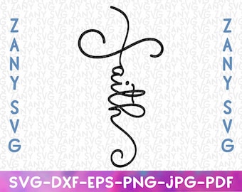 Faith Svg Files for Cricut Cross Svg Jesus Svg Bible Verse Svg God Svg Christian Svg Religious Svg Inspirational Svg Scripture Svg Png Dxf
