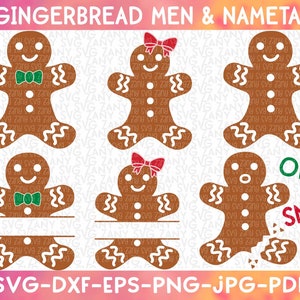 Christmas Gingerbread Man Svg Christmas Gingerbread Svg Files for Cricut Funny Christmas Svg Bundle Gingerbread Clipart Christmas Svg Files