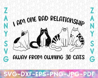 Crazy Cat Lady Svg Funny Cat Svg Files for Cricut Cat Lover Svg Cats Svg Funny Cat Quotes Svg Cat Shirt Svg Cat Mom Svg Cat Mama Kitten Svg