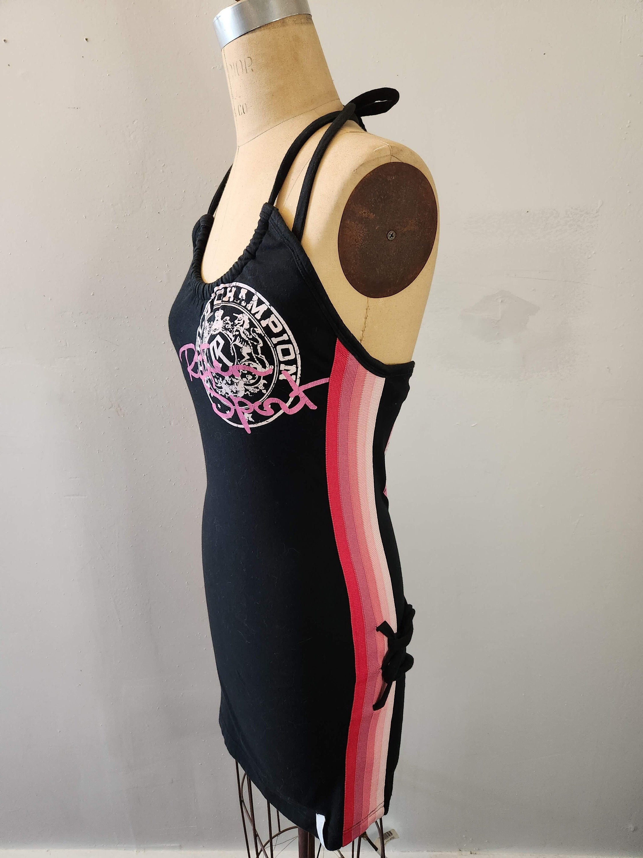 2000 jersey dress y2k early 2000s jersey dress
