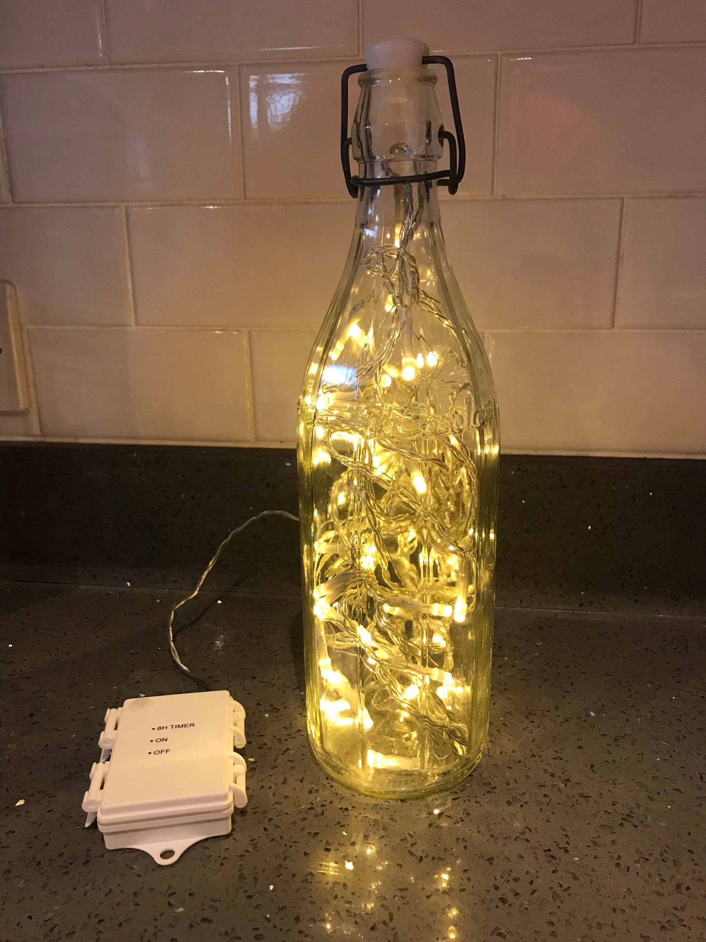 50 LED Fairy Lights Battery Operated Bottle Light Etsy UK