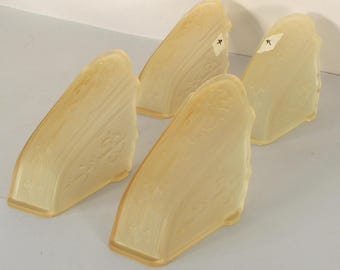 Art Deco slip shades, vintage