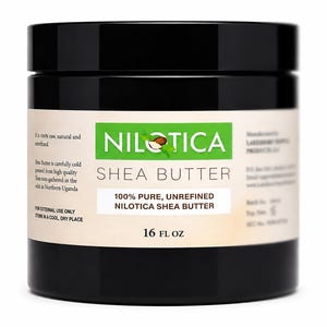 Organic Nilotica Shea Butter: East Africa, Unrefined, 16 Oz