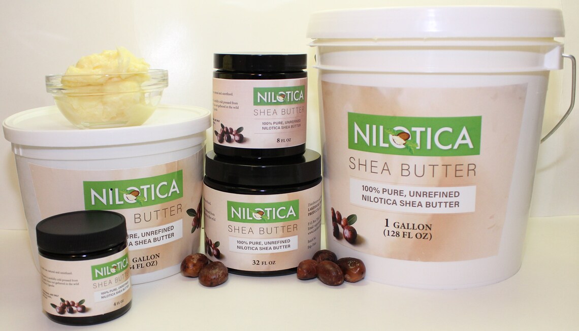 Unrefined Raw 100 Nilotica Organic Shea Butter 32 Oz. Light Yellow