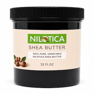 Raw Nilotica Shea Butter: Organic East Africa, Unrefined, 32 oz