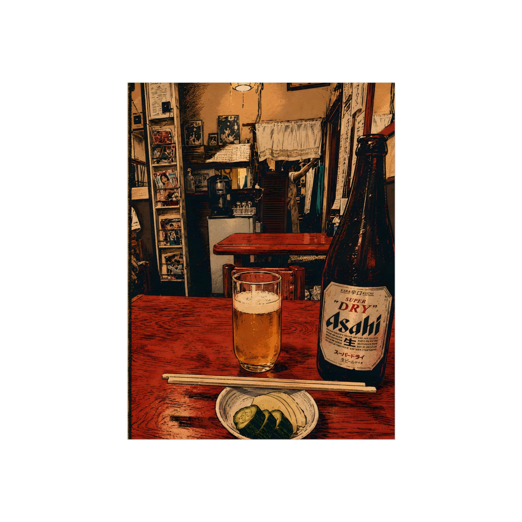 Asahi Beer Poster - Etsy Norway