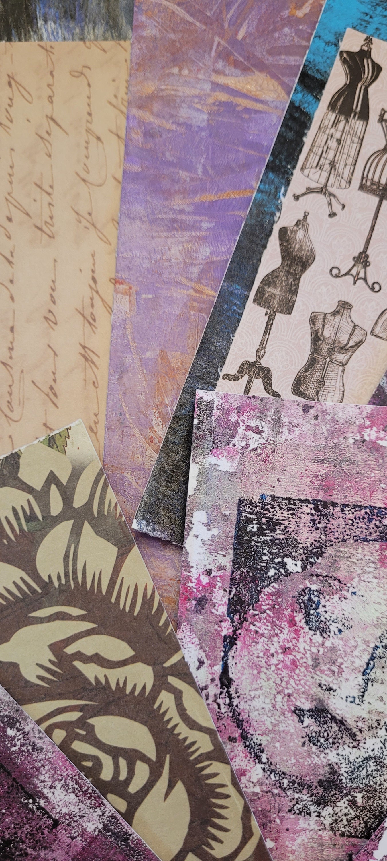 Mixed Media Scrap Paper Custom Paper Art Journaling Paper Etsy