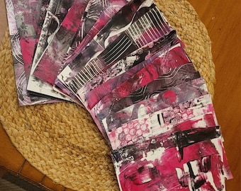 Mixed media scrap paper, decoupage paper, journaling paper, decorated papers, junk journal paper kit, journaling, collage, packet