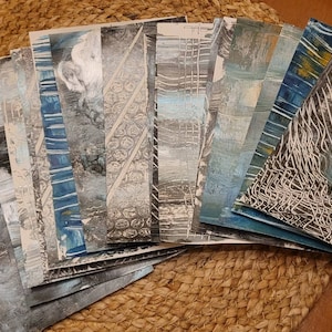 Carta da ritagli per tecniche miste, carta personalizzata, arte, carta per diario, stampe gelli, carte decorate, kit di carta per diario spazzatura, diario, 20 fogli