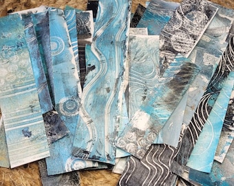 Mixed media scrap paper, custom paper, journaling paper, decoupage paper, decorated papers, junk journal paper kit, journaling, collage
