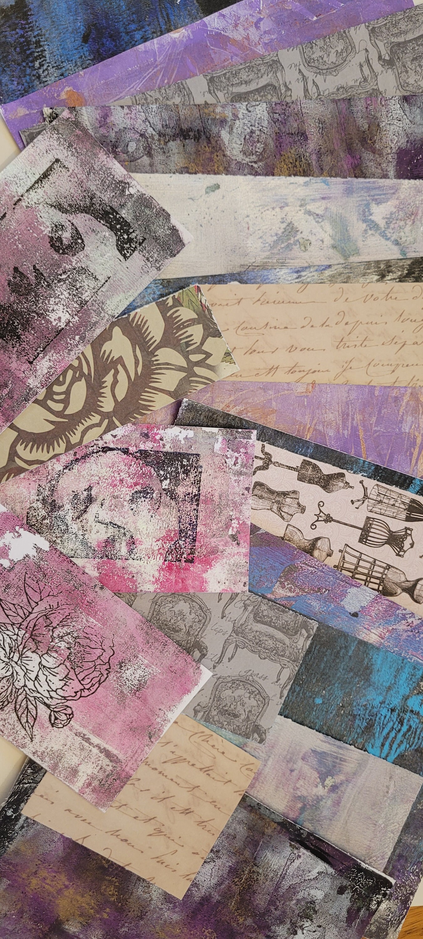 Mixed Media Scrap Paper Custom Paper Art Journaling Paper Etsy