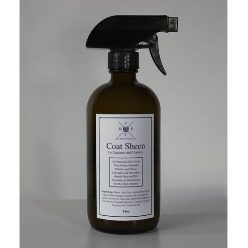All Natural Coat Sheen Spray Shine Spray for Horses and Dogs Etsy