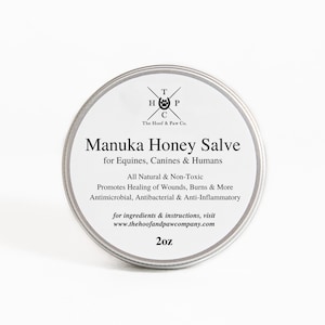 Manuka Honig Salbe mit Kräutertee - für Hund, Pferd und Mensch - 2 Unze
