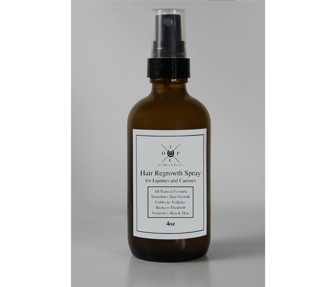 All Natural Hair Regrowth Spray for Dogs and Horses Hair Growth Equine