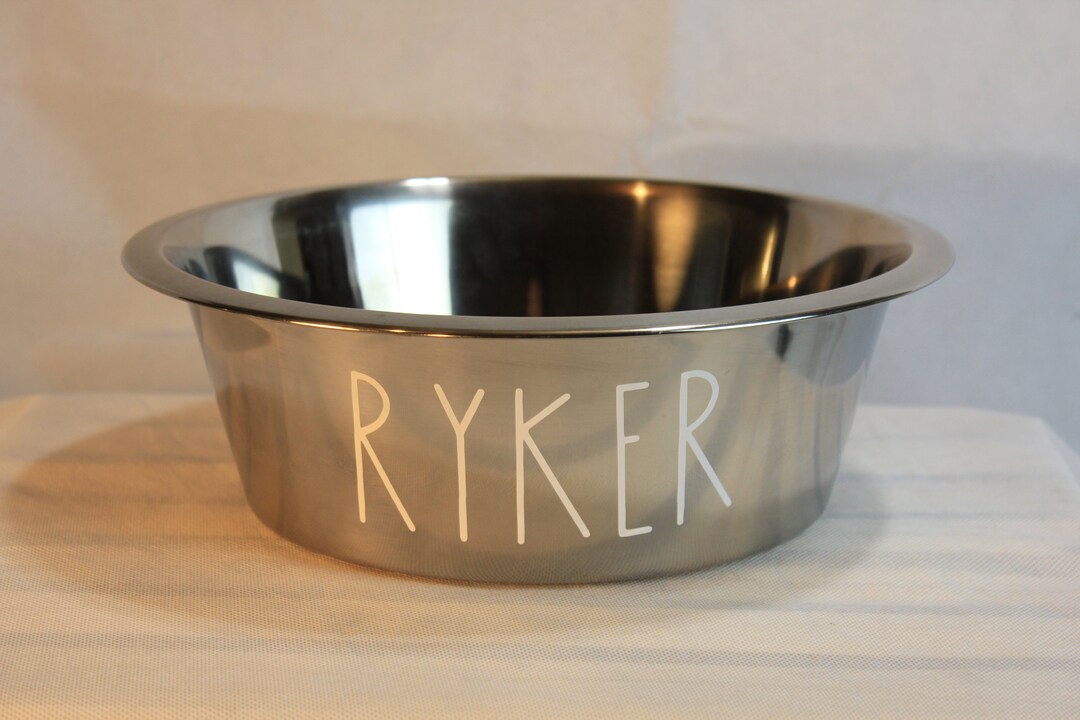Custom Dog Bowl Name Decal Etsy