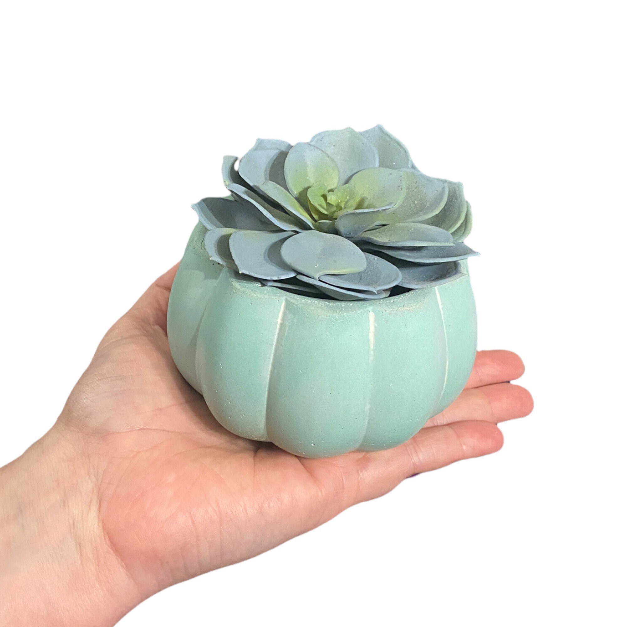 Pouf grigio contenitore grigio moderno a cubo - Echeveria