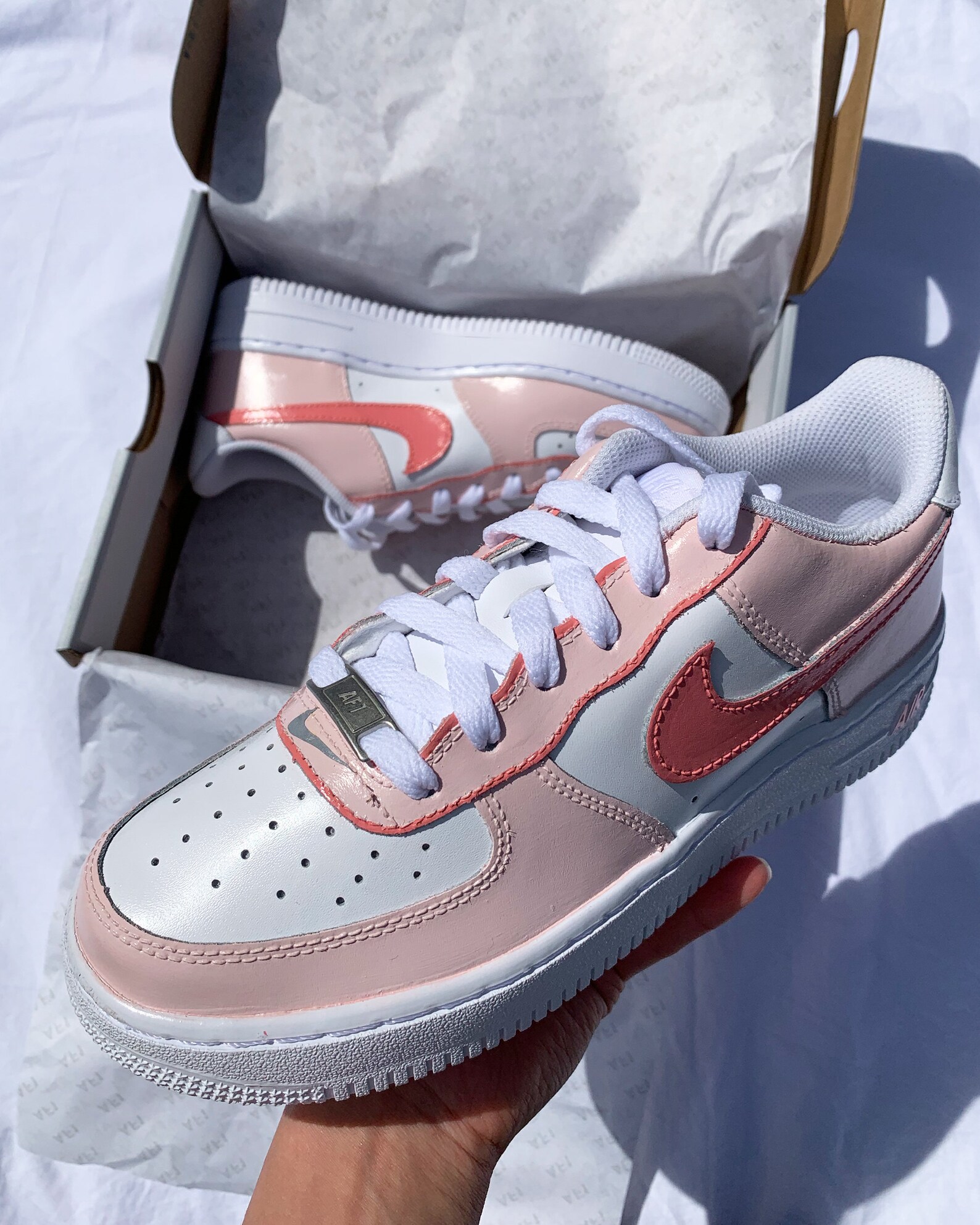 bubblegum pink nike air force 1s