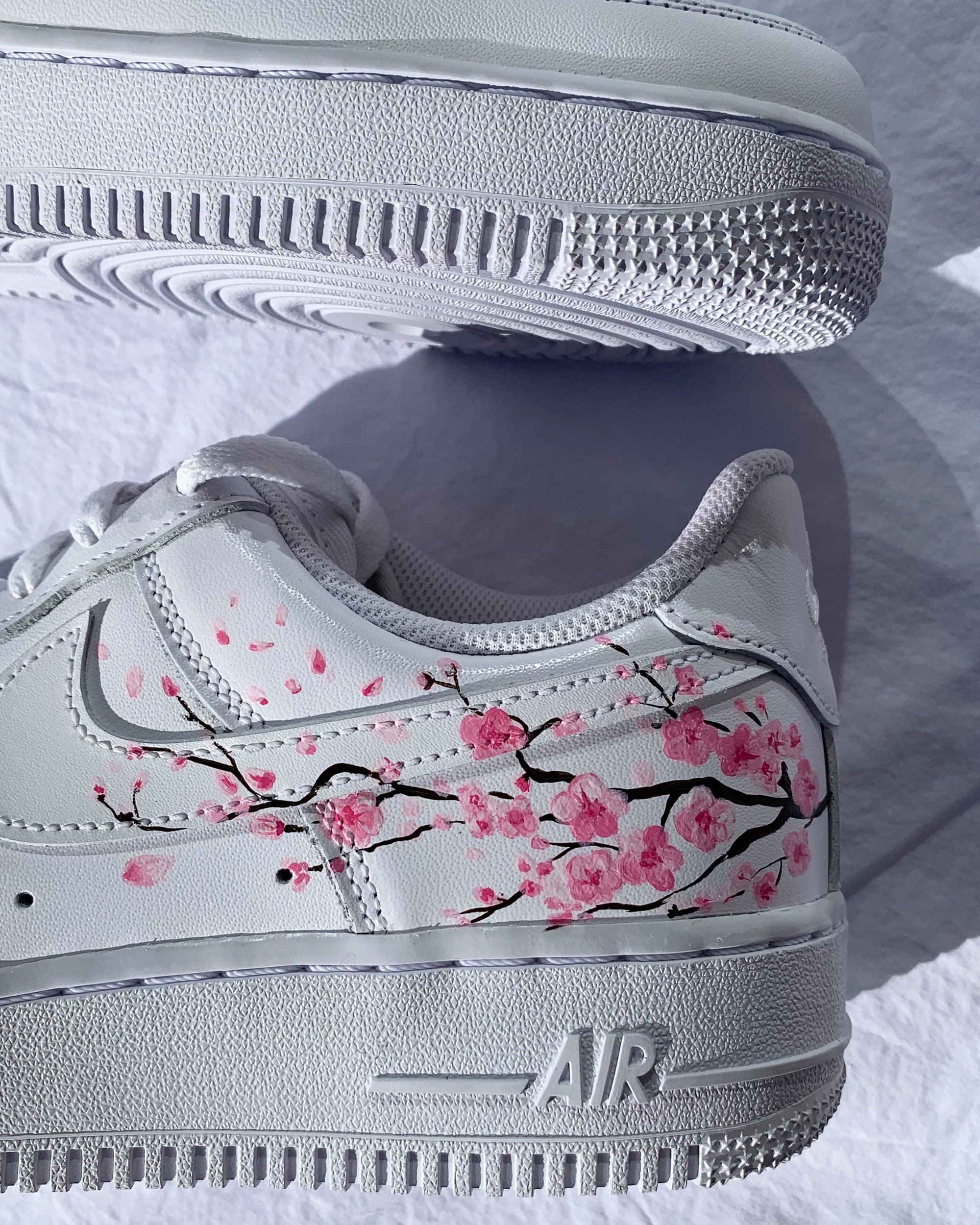 Flor rosa personalizada de Nike Air Force 1 | Etsy España