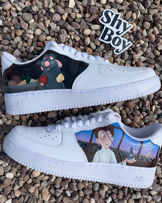 Nike Air Force 1 Custom Hand Painted Ratatouille Disney | Etsy