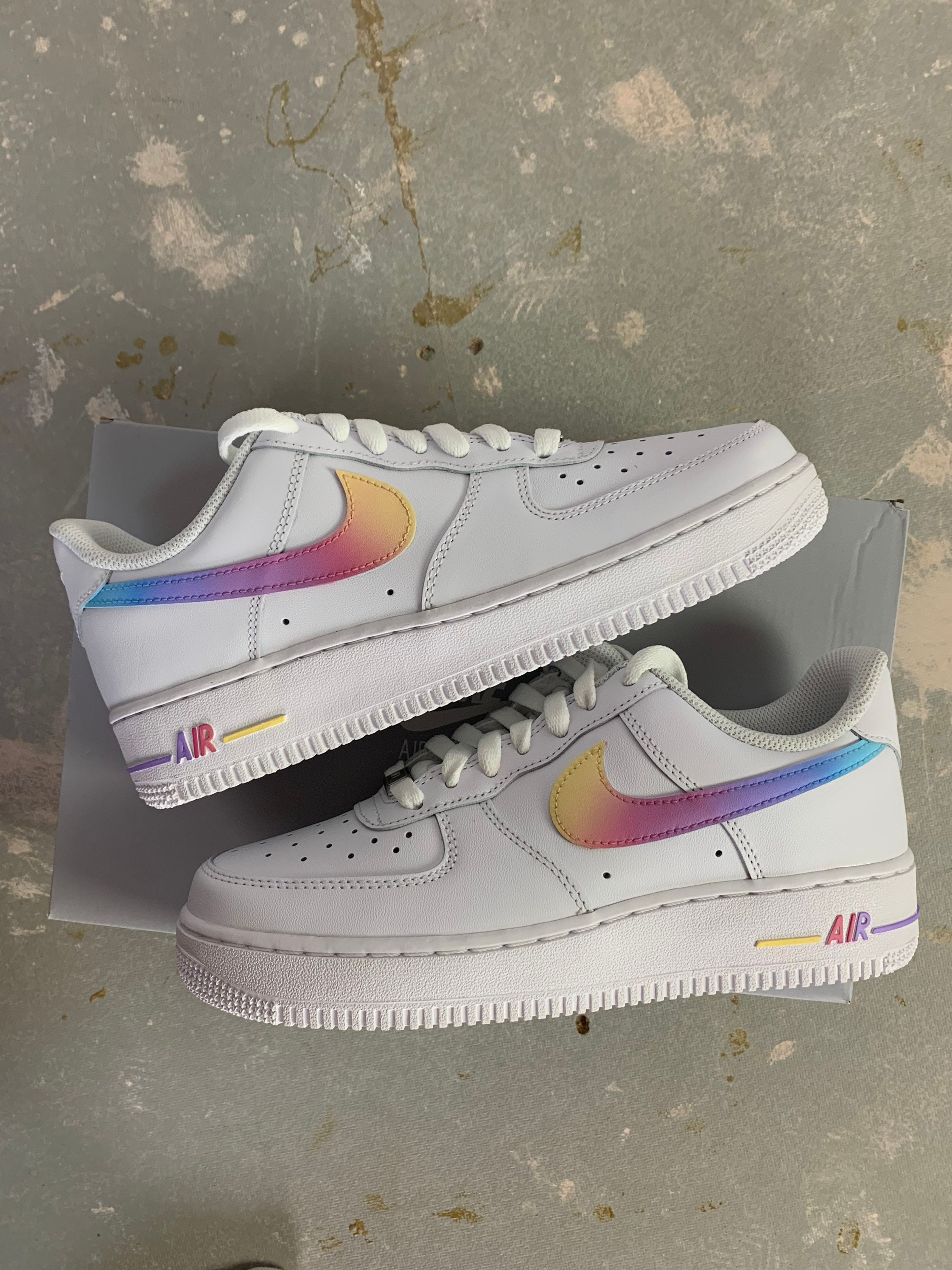 Gradient Dyed Air Force 1's