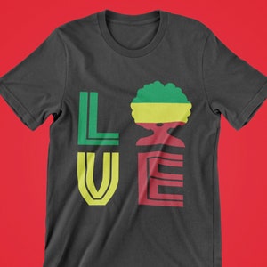 Afro love svg, Afro lady svg, Afro woman svg, Black queen svg, Black history month svg, afro queen svg, black girl magic svg, digital design