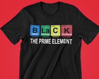 Black The Prime Element svg, Black pride svg, Black history month svg, black periodic table, black women, black men, digital download svg