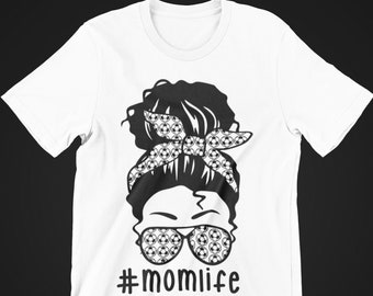 Messy Bun Soccer Mom Life PNG, Maman vie, football, chignon salissant télécharger instantanément PNG
