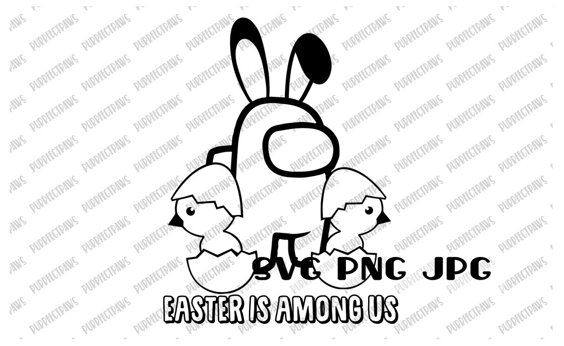 Easter Is Among Us Coloring svg coloring page easter among | Etsy