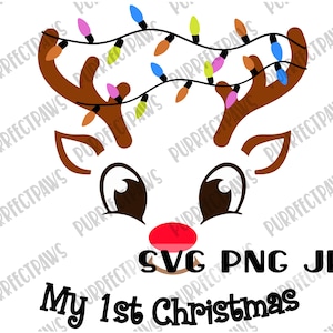 My First Christmas SVG, Christmas Baby Design, Christmas svg, Cut File, Sublimation Printable, Instant Download svg png jpg